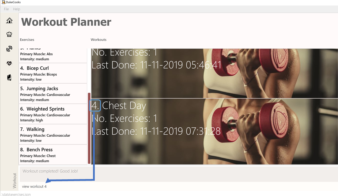 viewWorkoutInput