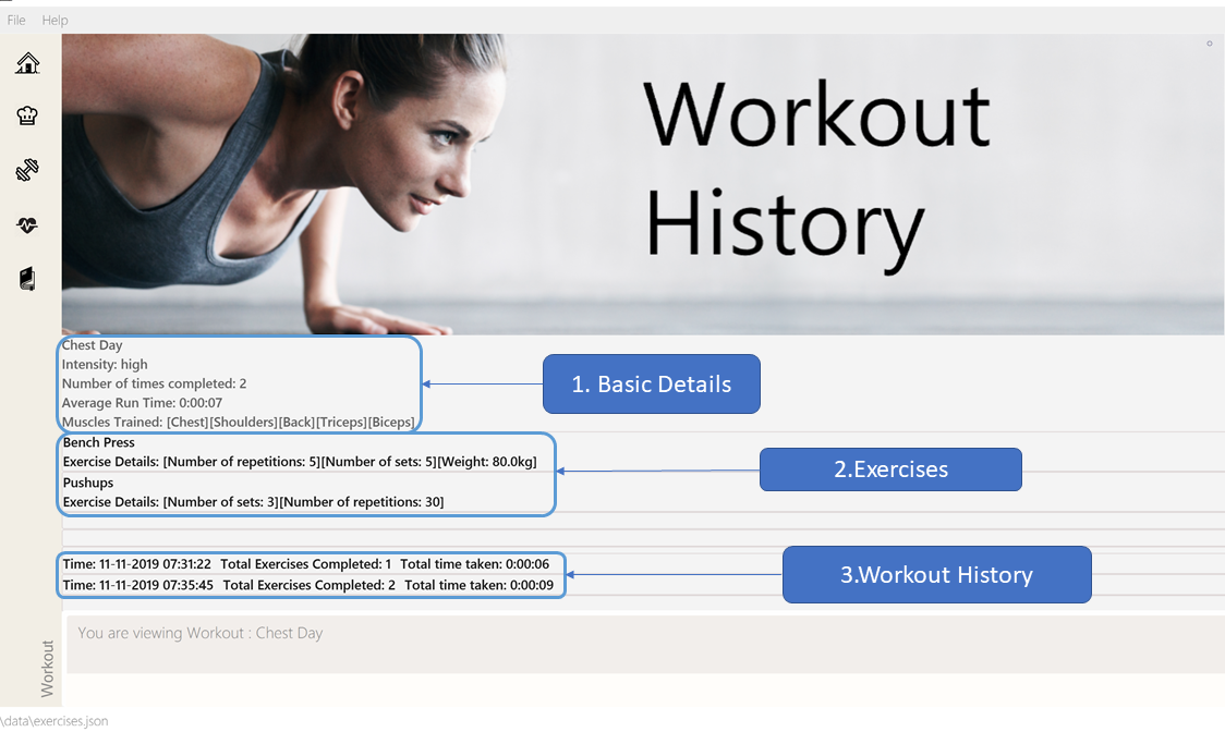 viewWorkoutOutput